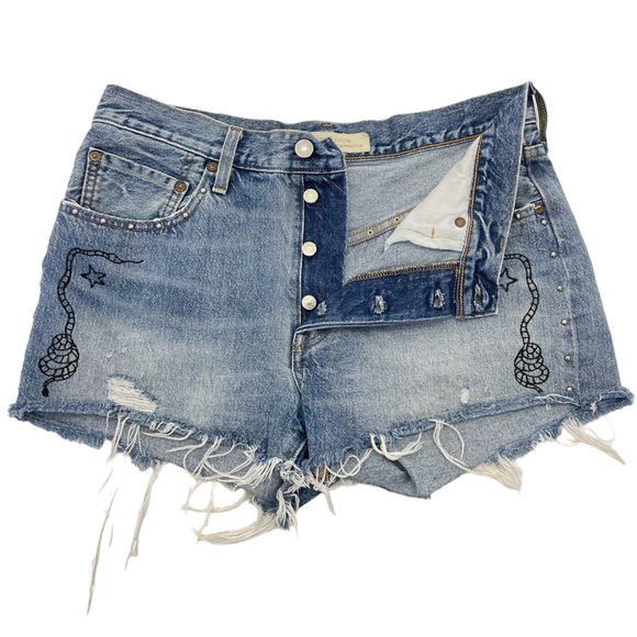 Levi’s Premium 501 Limited Edition Shorts 30 Blue - Picture 11 of 15